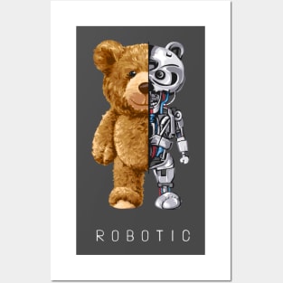 The bear design "Robotic" Posters and Art